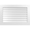 Ekena Millwork Vertical Surface Mount PVC Gable Vent: Non-Functional, w/3-1/2"W x 1"H, Standard Frame, 38"W x 26"H GVPVE38X2601SN - alternate 1